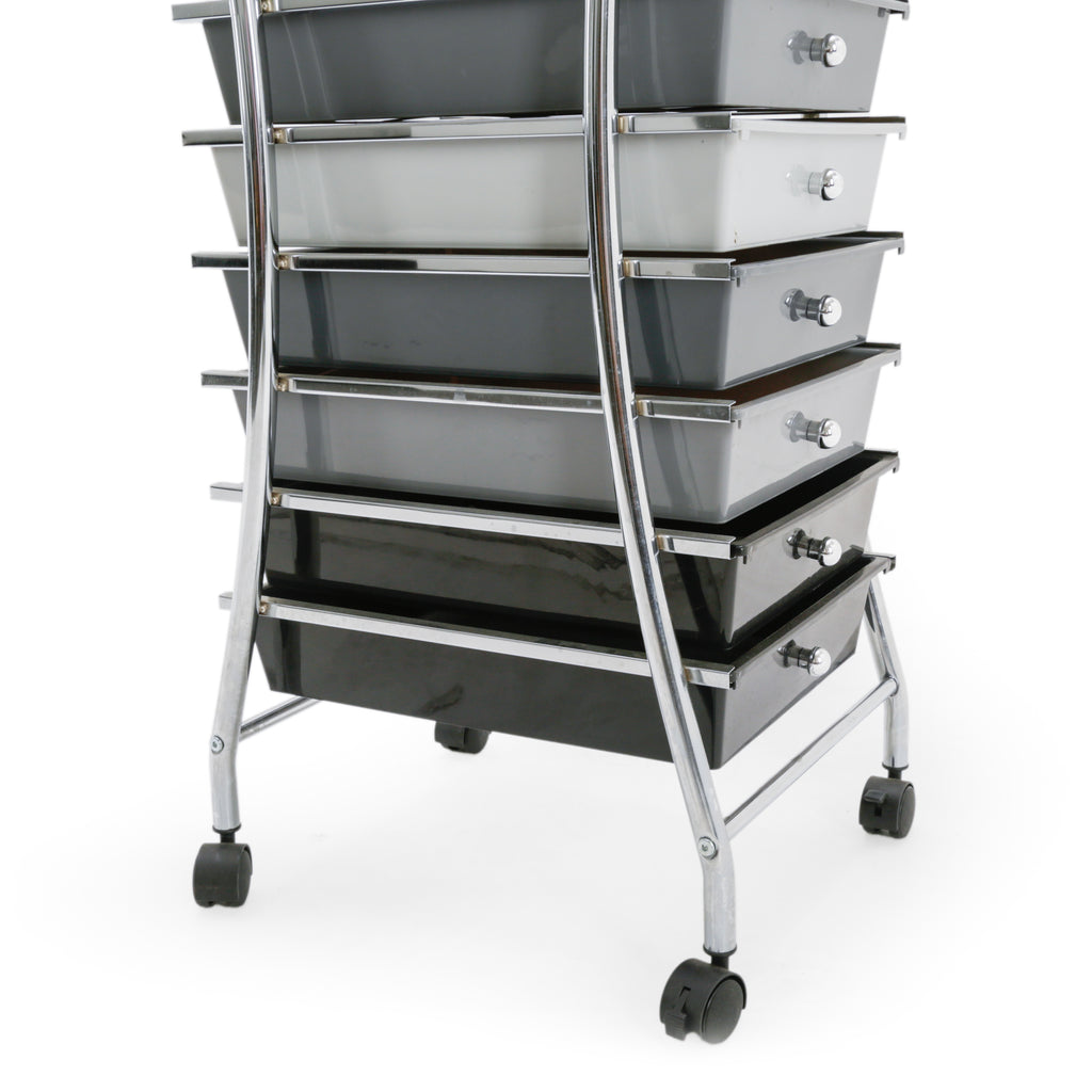 Multi-Color Plastic Drawer Storage Cart