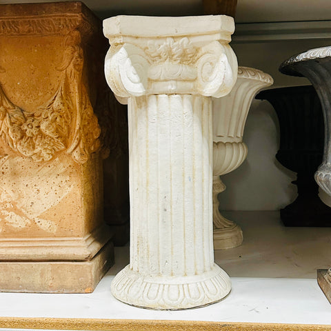 Cream Classical Column Pedestal