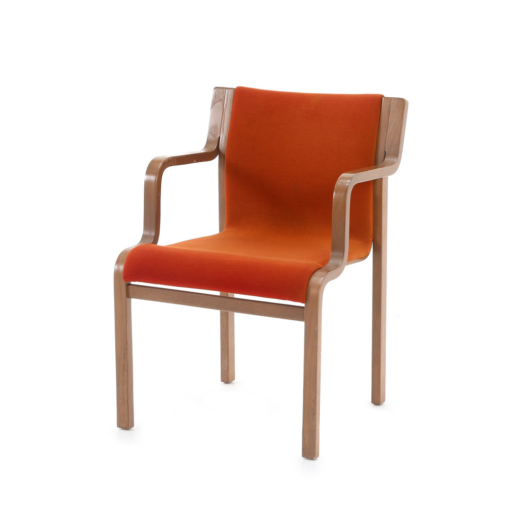 Orange Börge Stackable Bentwood Chair