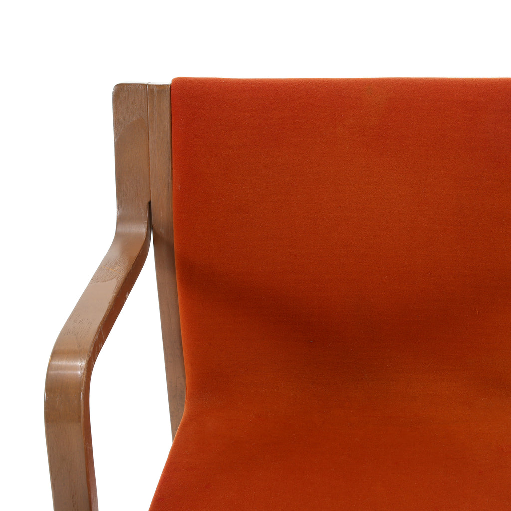 Orange Börge Stackable Bentwood Chair
