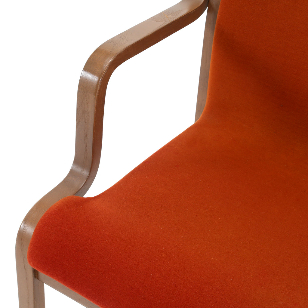 Orange Börge Stackable Bentwood Chair