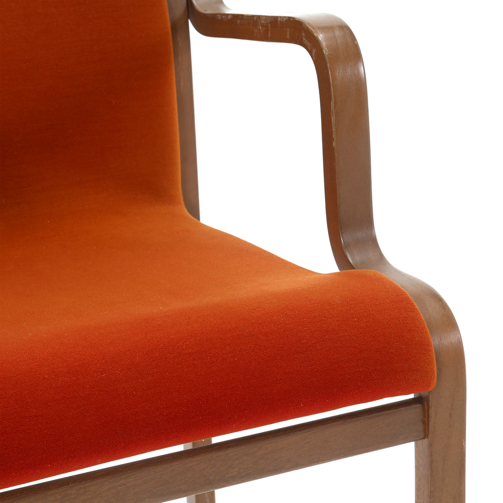 Orange Börge Stackable Bentwood Chair
