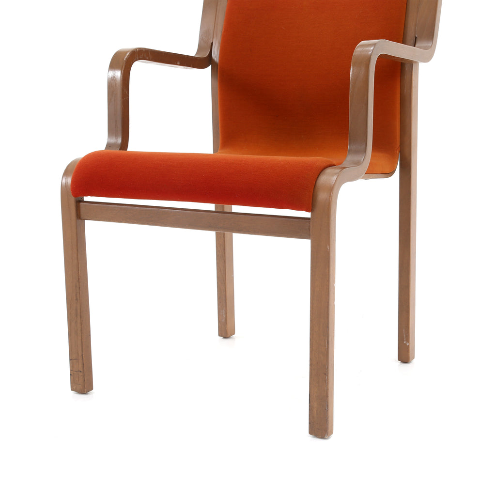 Orange Börge Stackable Bentwood Chair