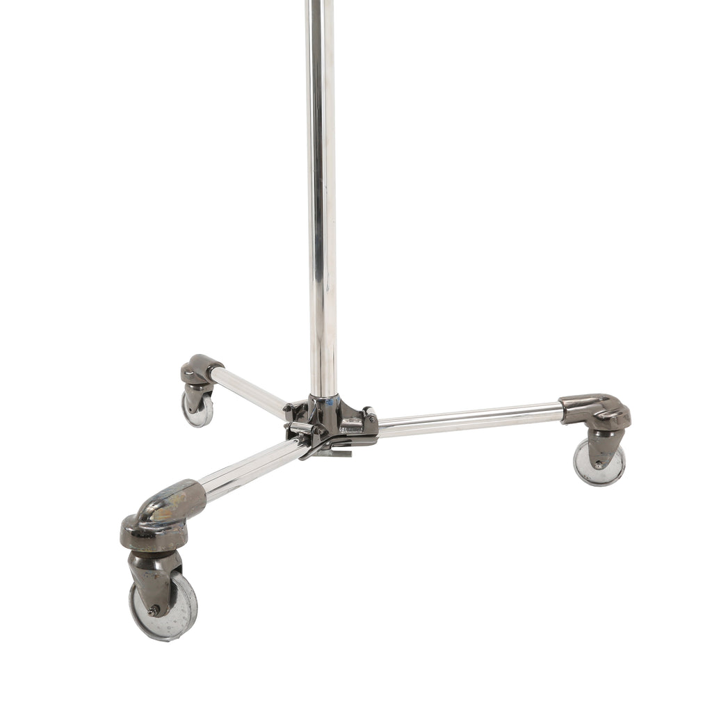 Large Chrome Spotlight with Rolling Base