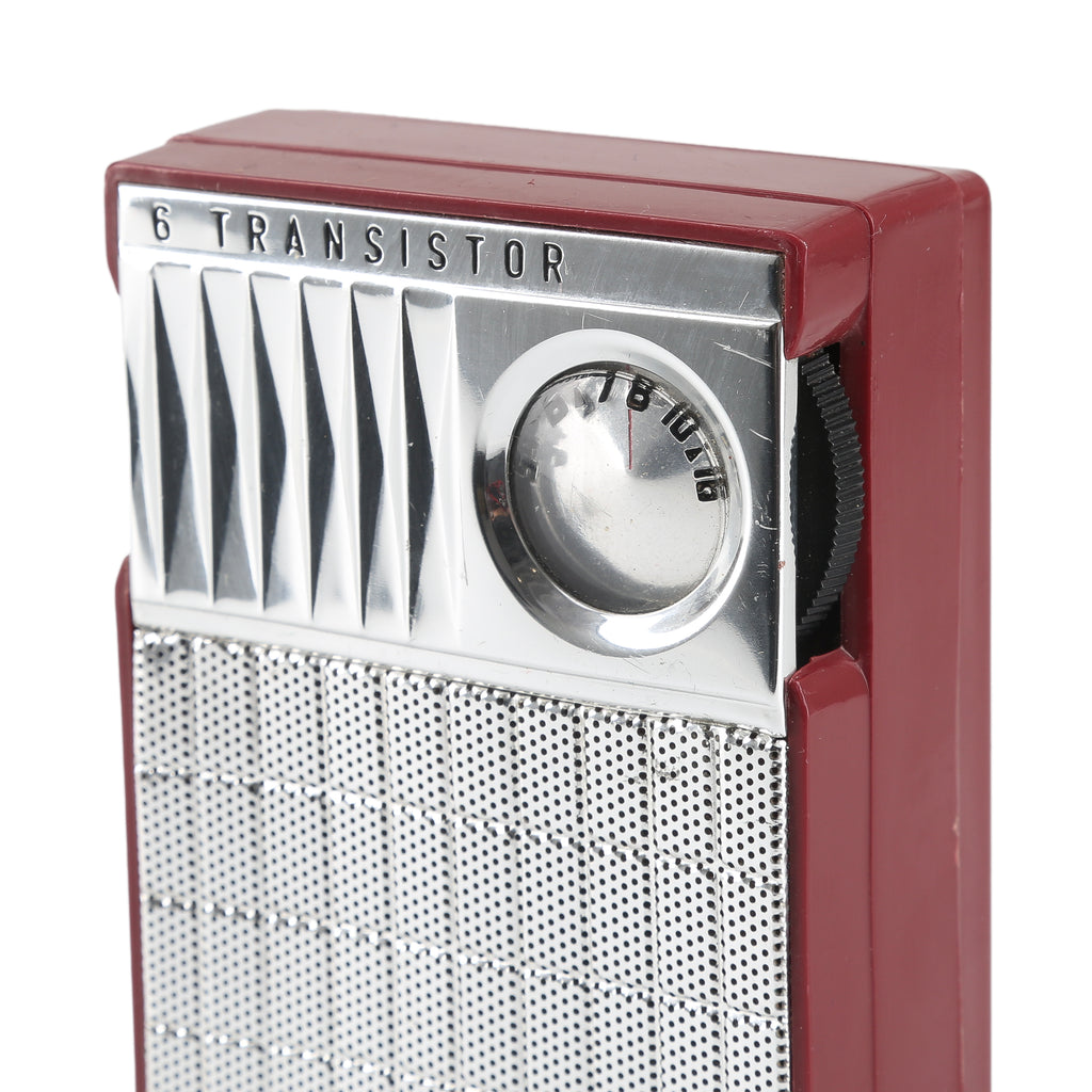 Silver & Red A.B.C. 6 Transistor