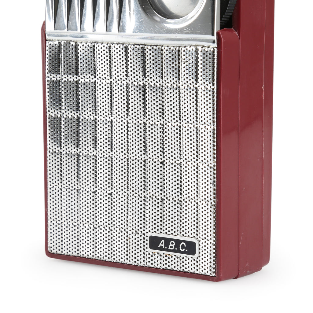 Silver & Red A.B.C. 6 Transistor