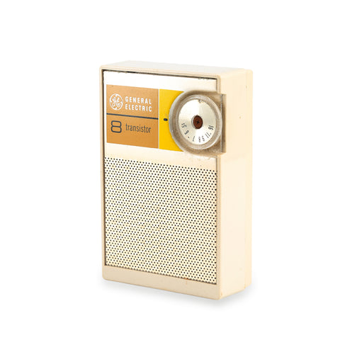 GE Cream Hand Radio