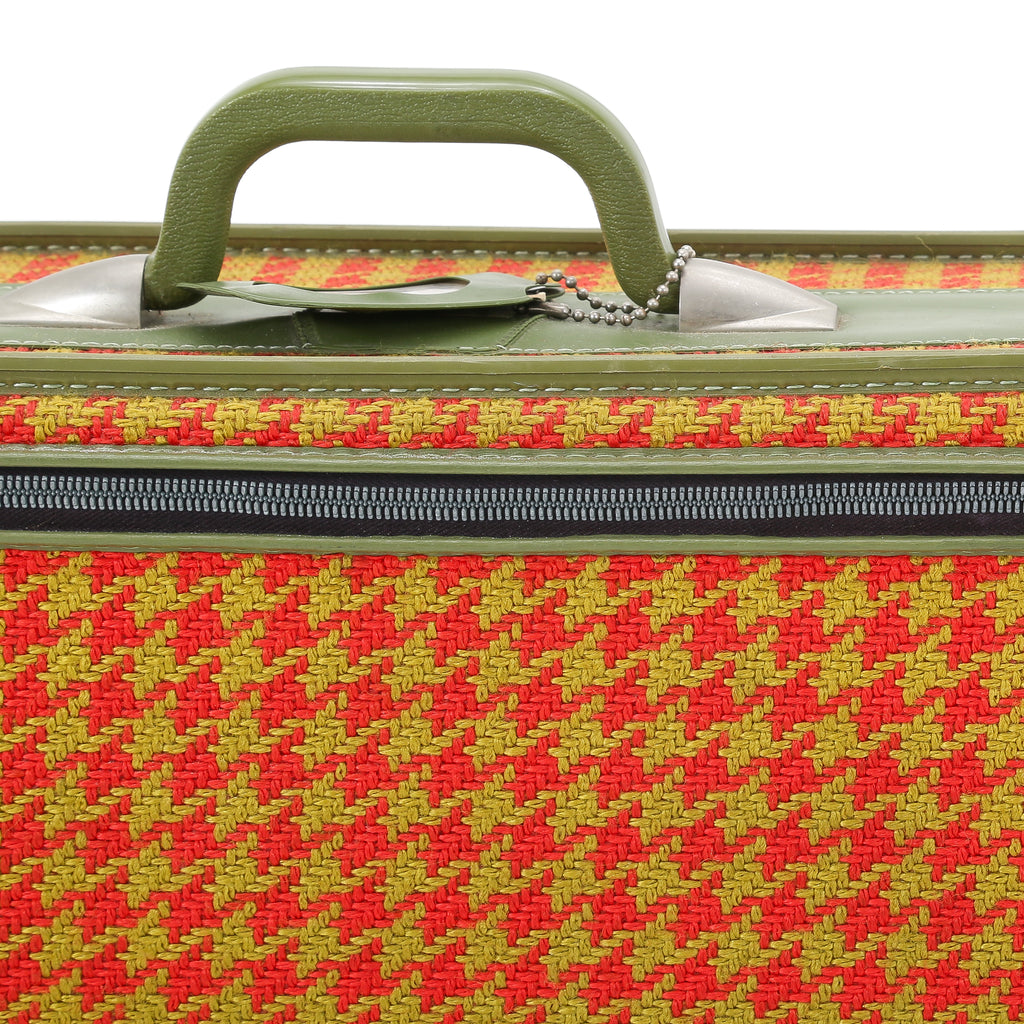 Red and Yellow Vintage Luggage Set