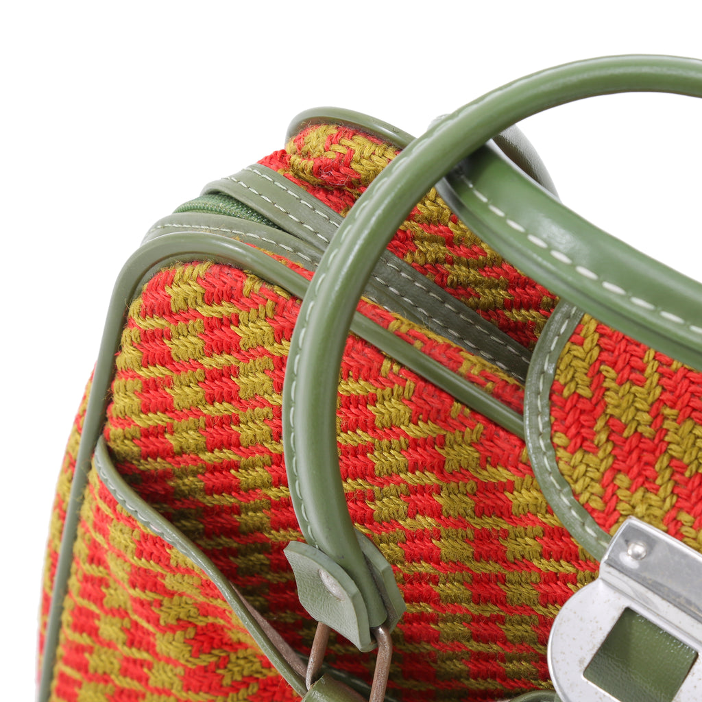 Red and Yellow Vintage Luggage Set