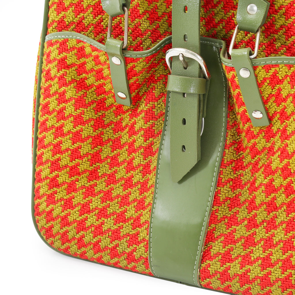 Red and Yellow Vintage Luggage Set