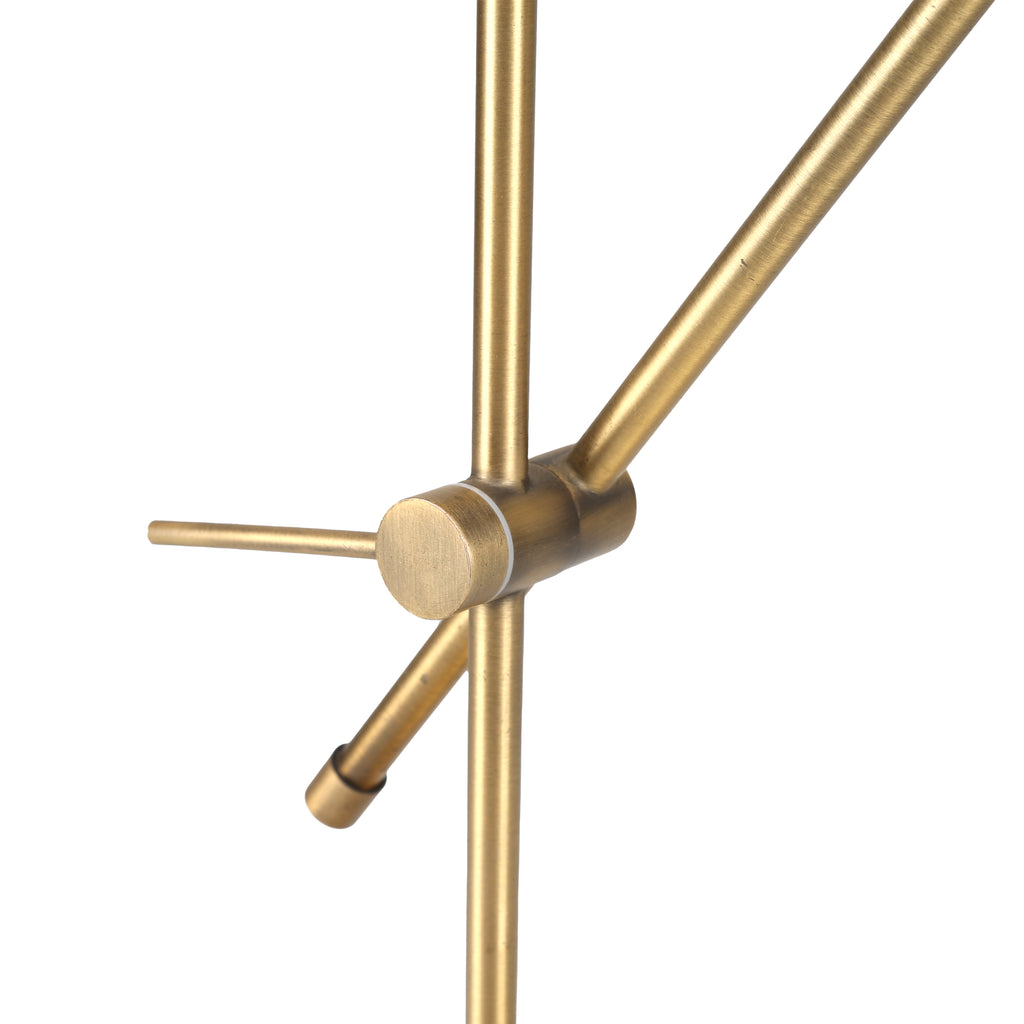 Small Brass Adjustable Table Lamp