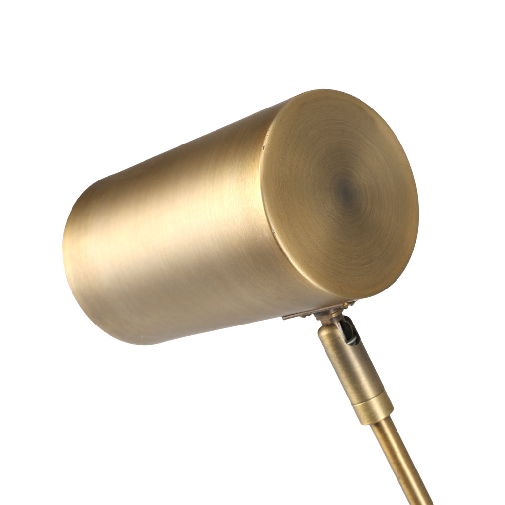 Small Brass Adjustable Table Lamp