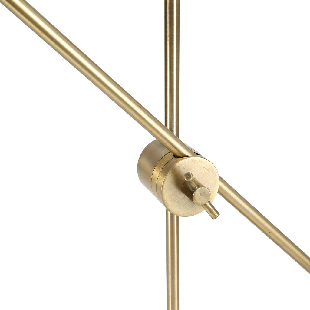 Large Brass Adjustable Table Lamp