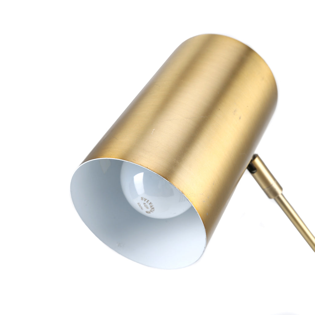 Large Brass Adjustable Table Lamp