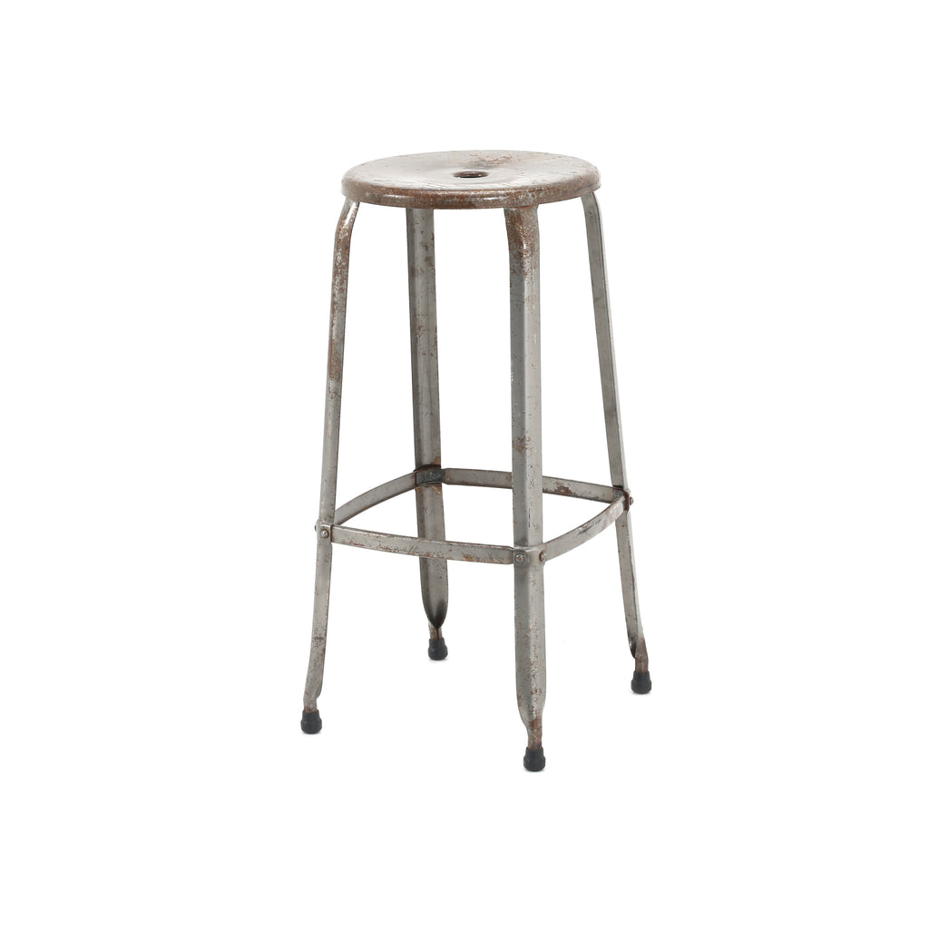 Tall Rustic Metal Stool