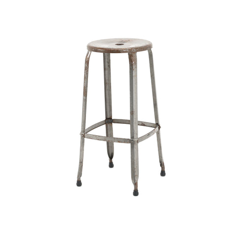 Tall Rustic Metal Stool