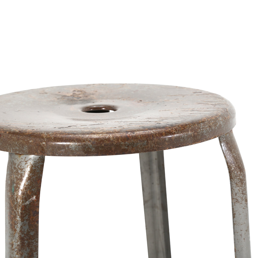 Tall Rustic Metal Stool