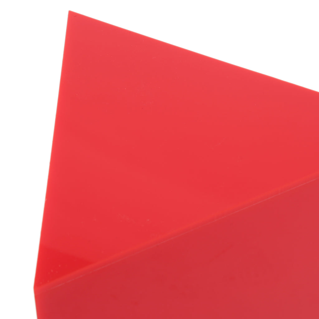 Red Acrylic Triangular Pedestal