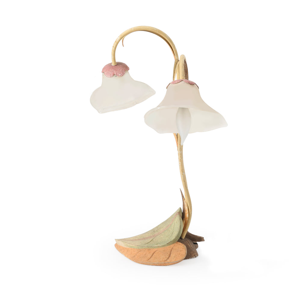 Double Flower Shade Table Lamp