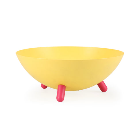 Yellow Bowl w/ Red Feet