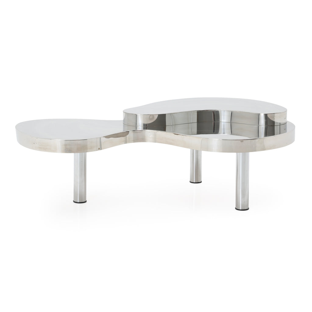 Chrome Amoeba Coffee Table