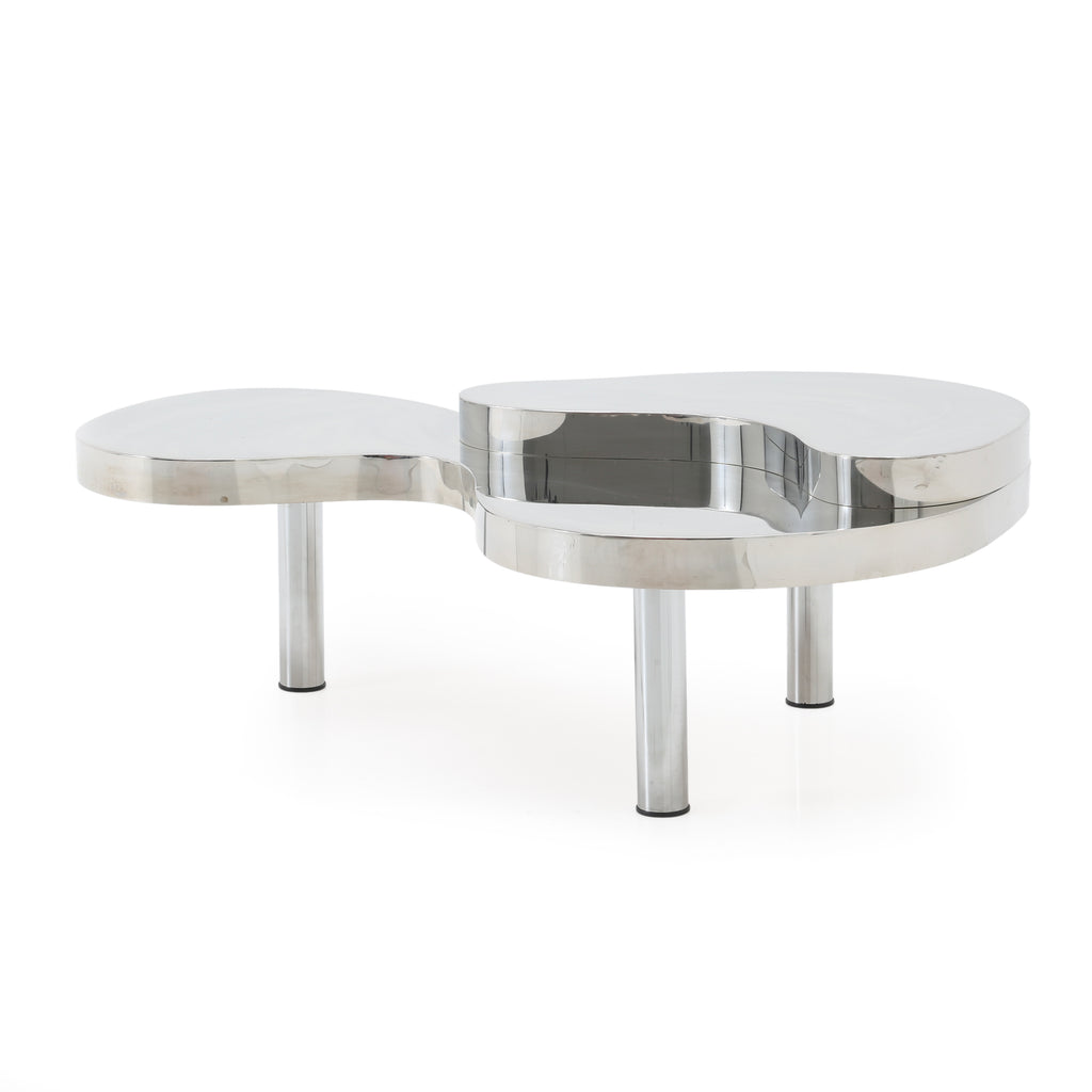 Chrome Amoeba Coffee Table