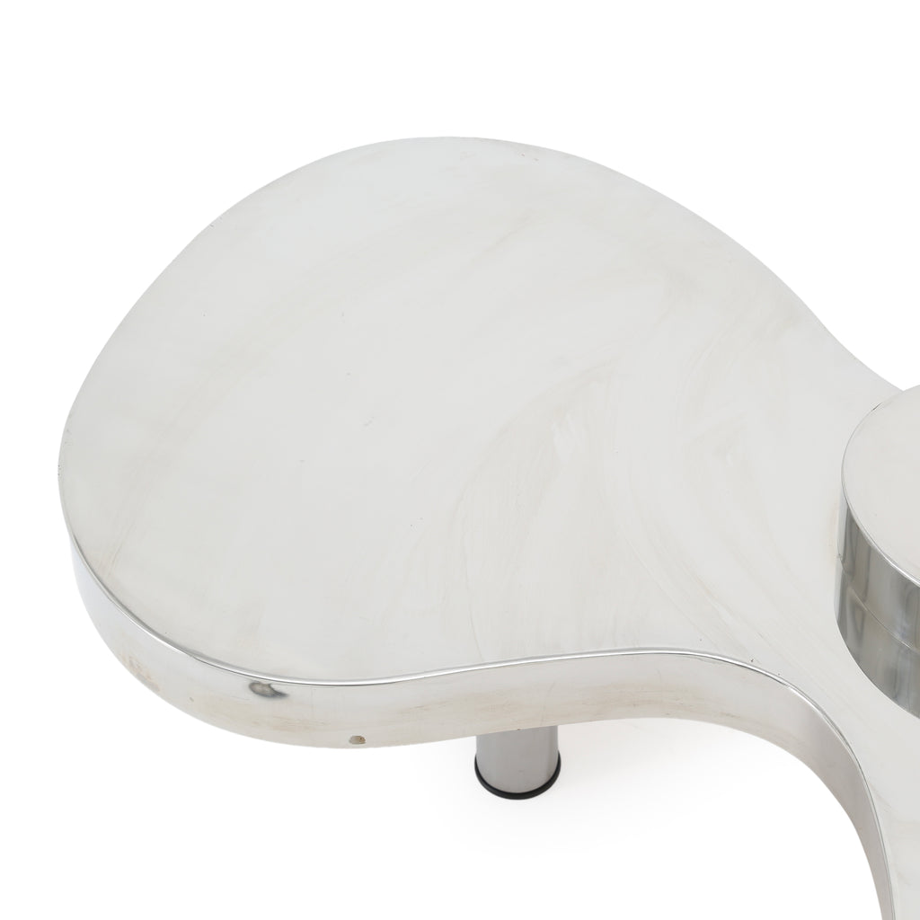 Chrome Amoeba Coffee Table