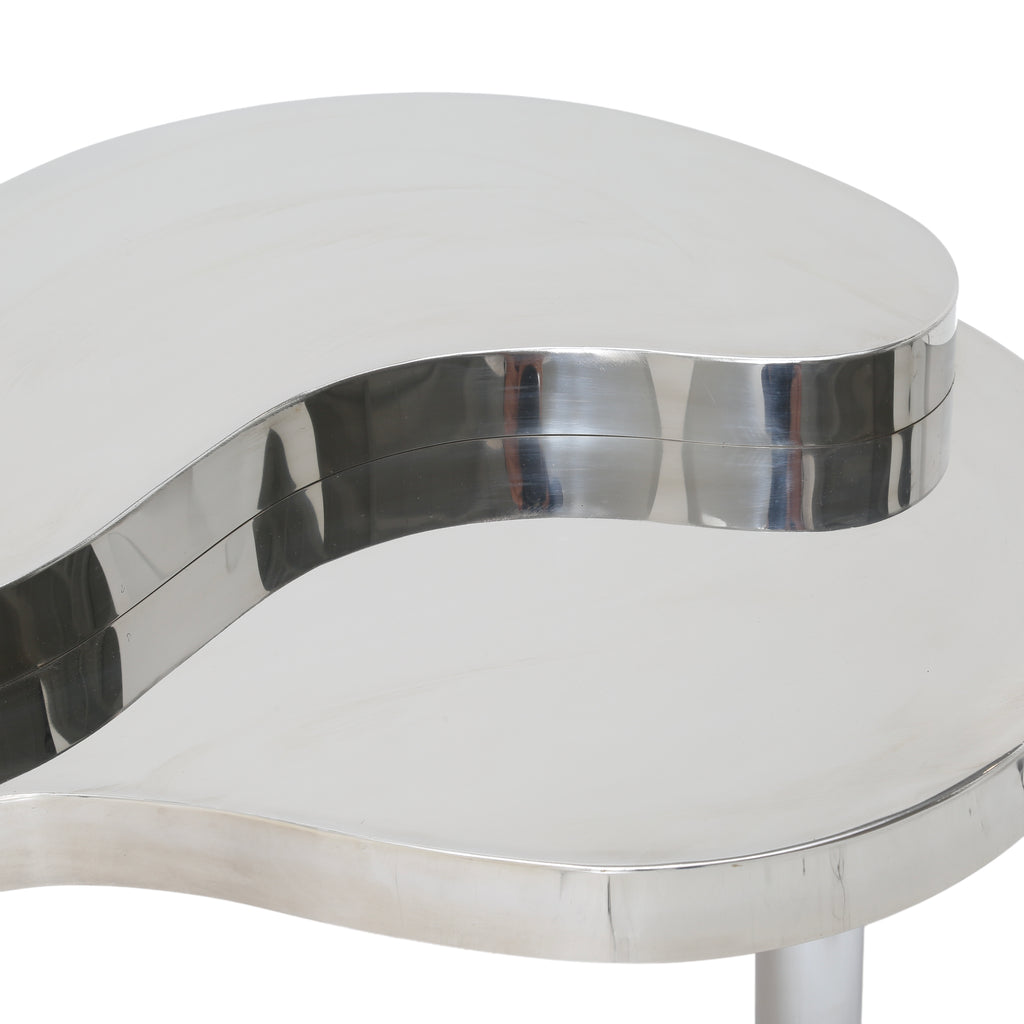 Chrome Amoeba Coffee Table