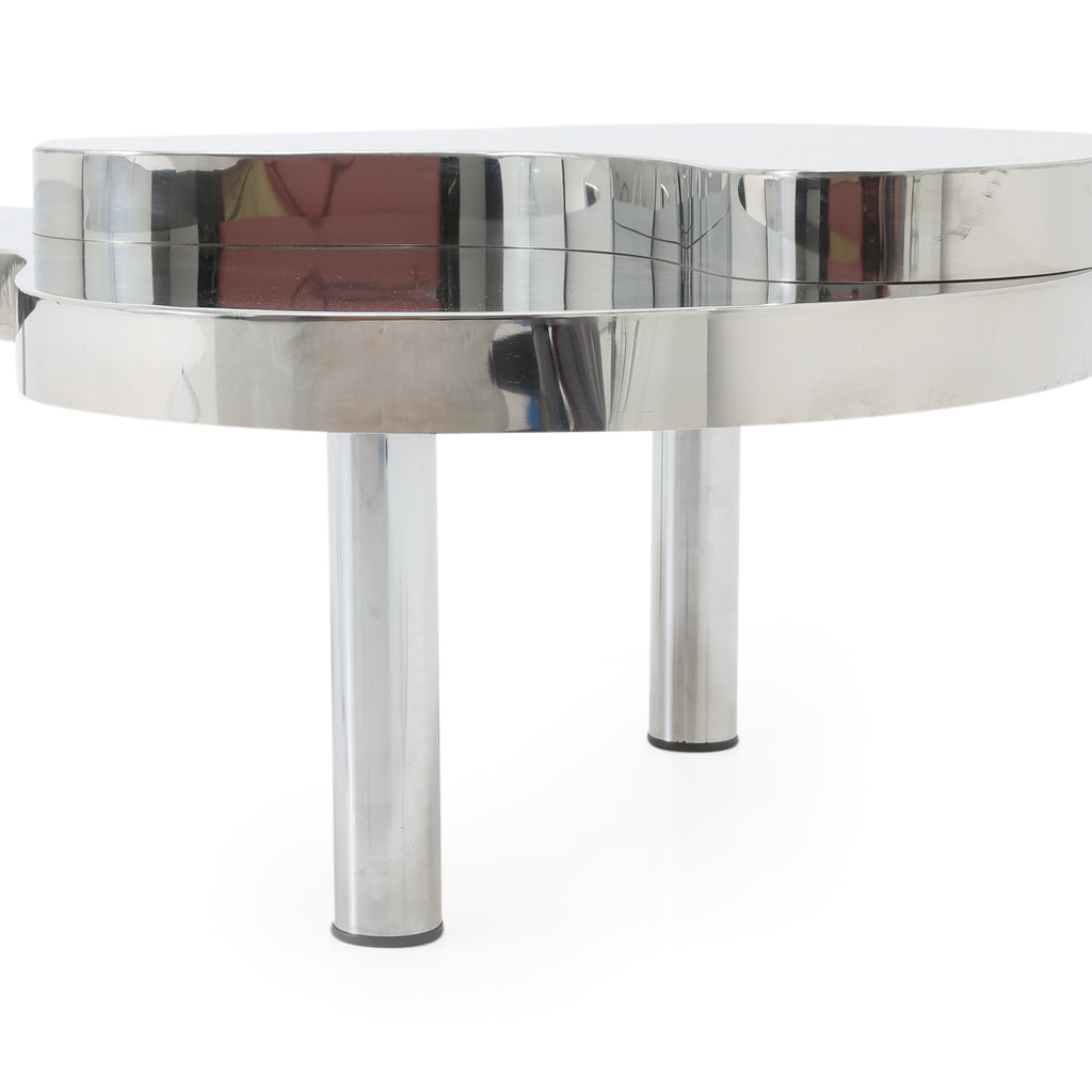 Chrome Amoeba Coffee Table