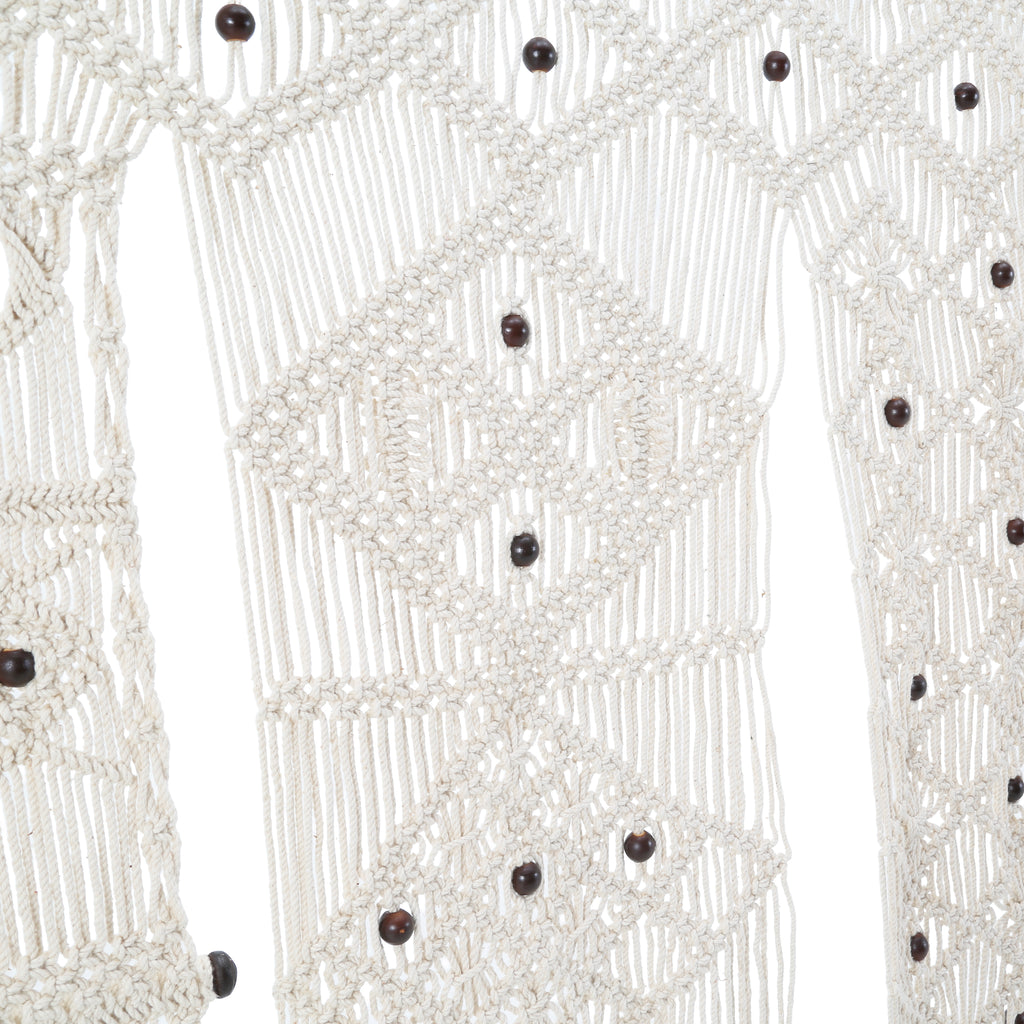 Large White / Black Wall Macrame