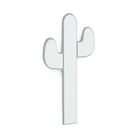 Teal Cactus Wall Mirror