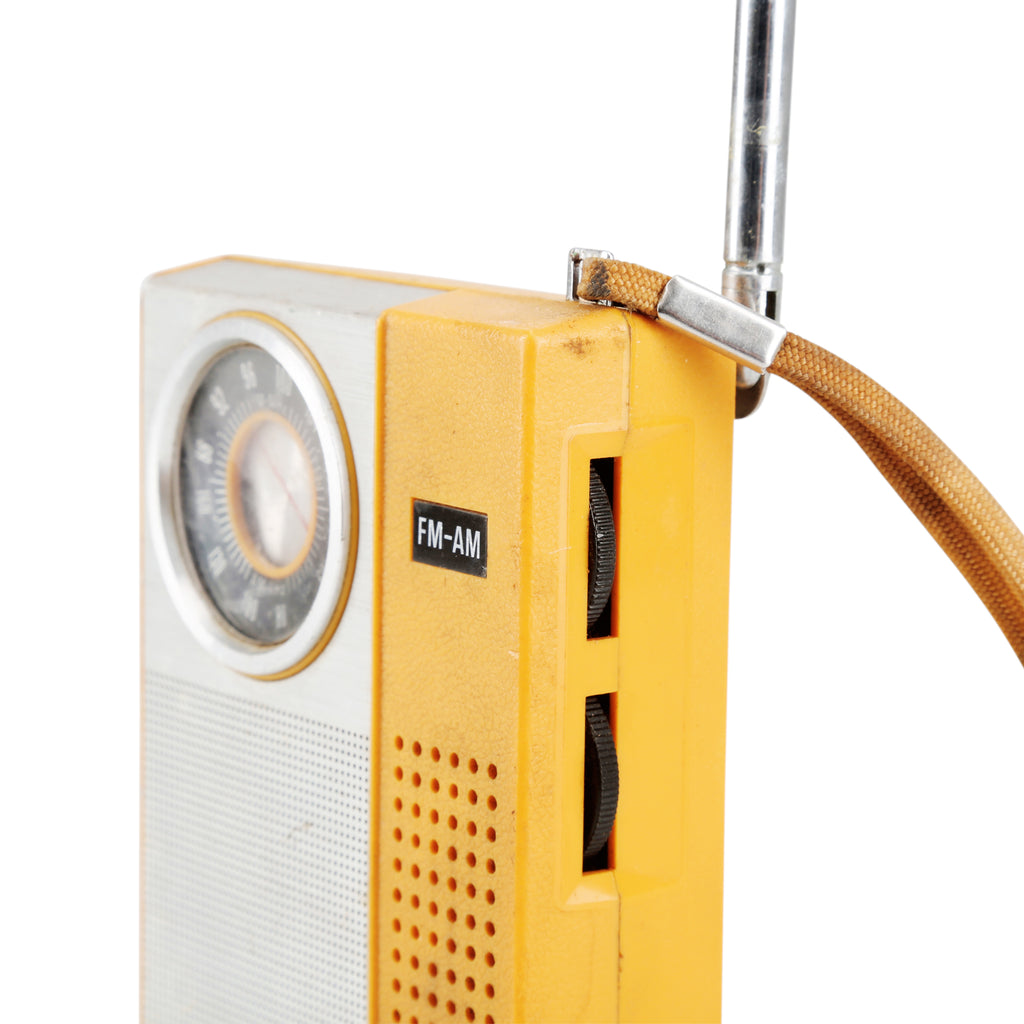 Yellow Panasonic Hand Radio