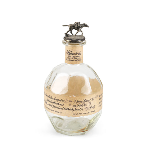 Empty Round Bourbon Bottle