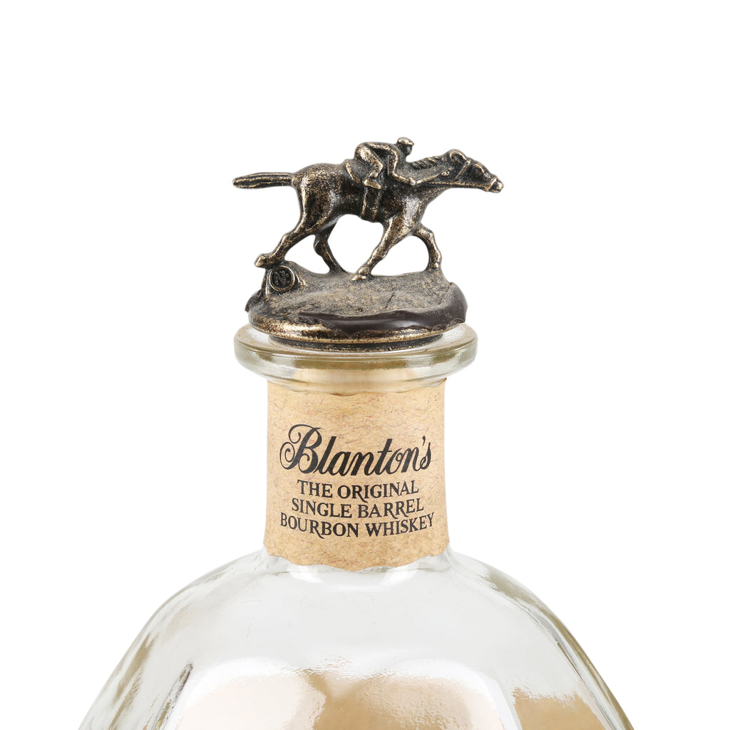 Empty Round Bourbon Bottle