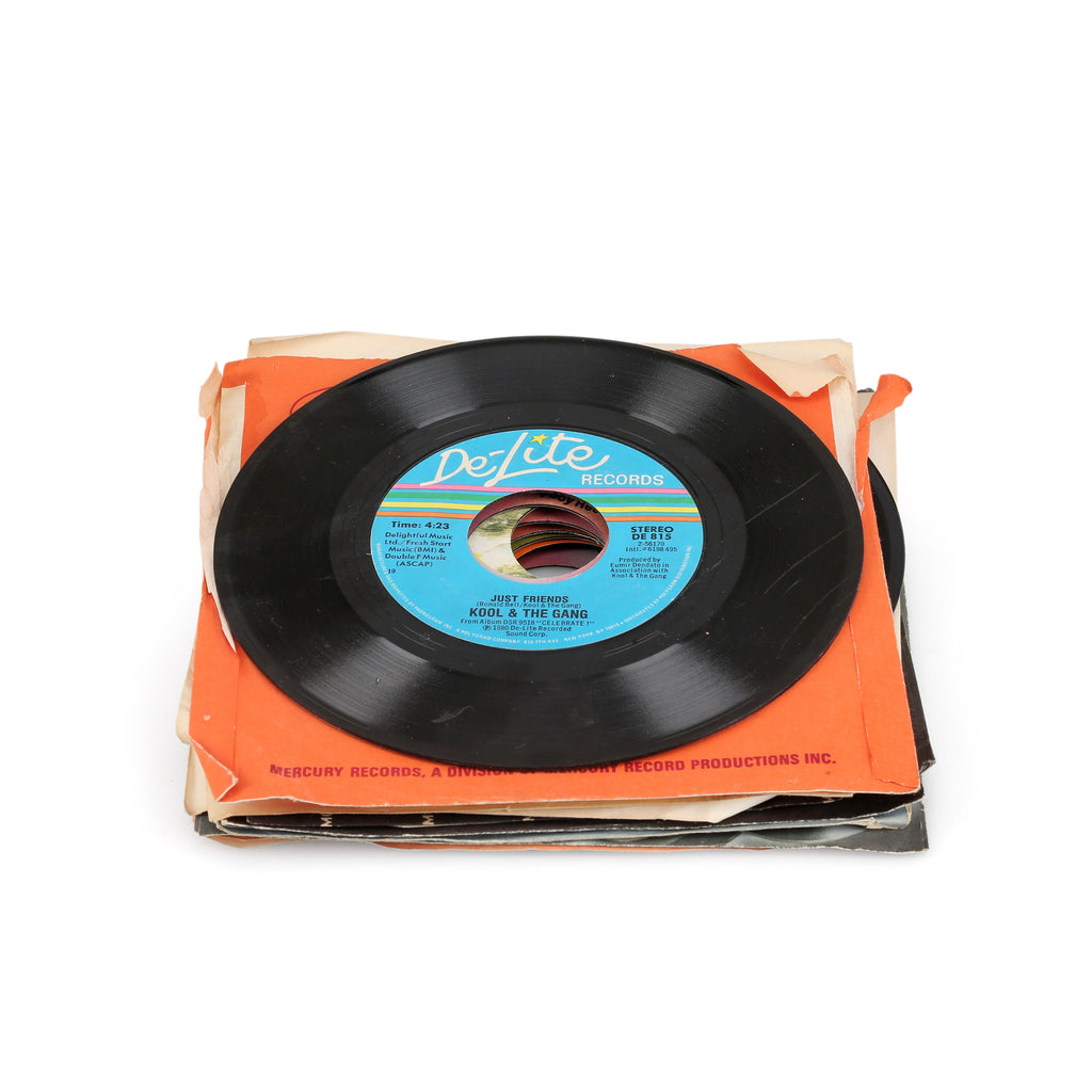 Small Stack of Vinyl Records