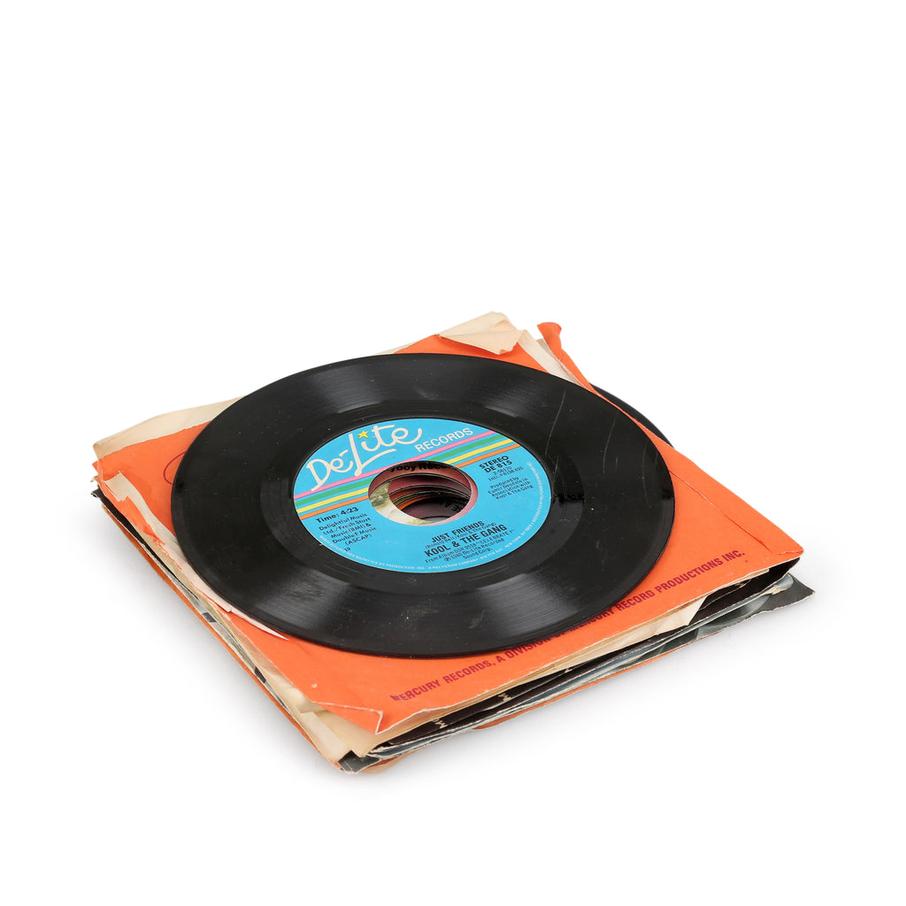 Small Stack of Vinyl Records