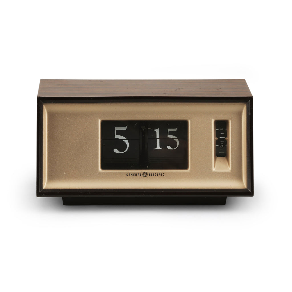 Bronze / Wood General Electric Clock