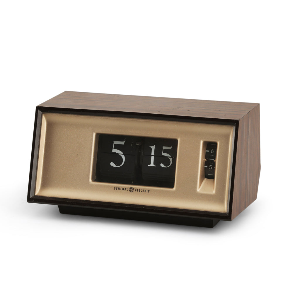 Bronze / Wood General Electric Clock