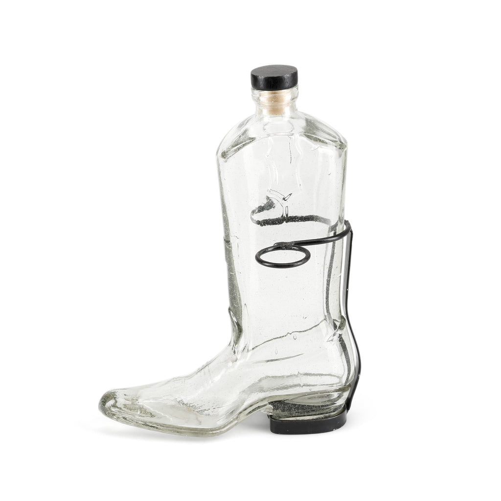 Glass Boot Bottle