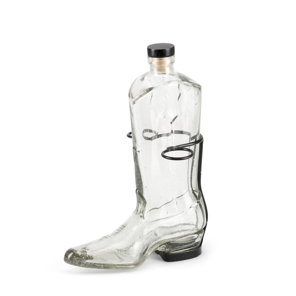 Glass Boot Bottle