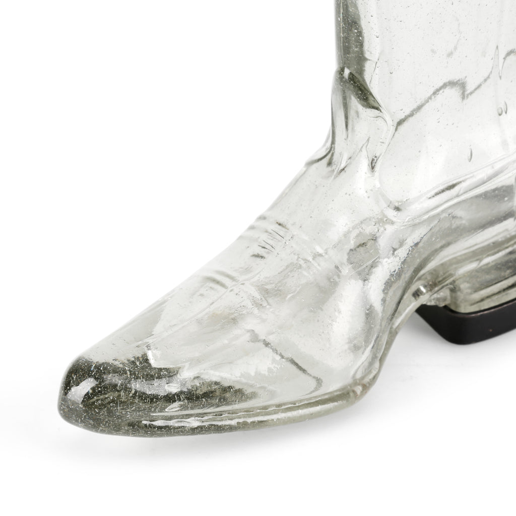 Glass Boot Bottle