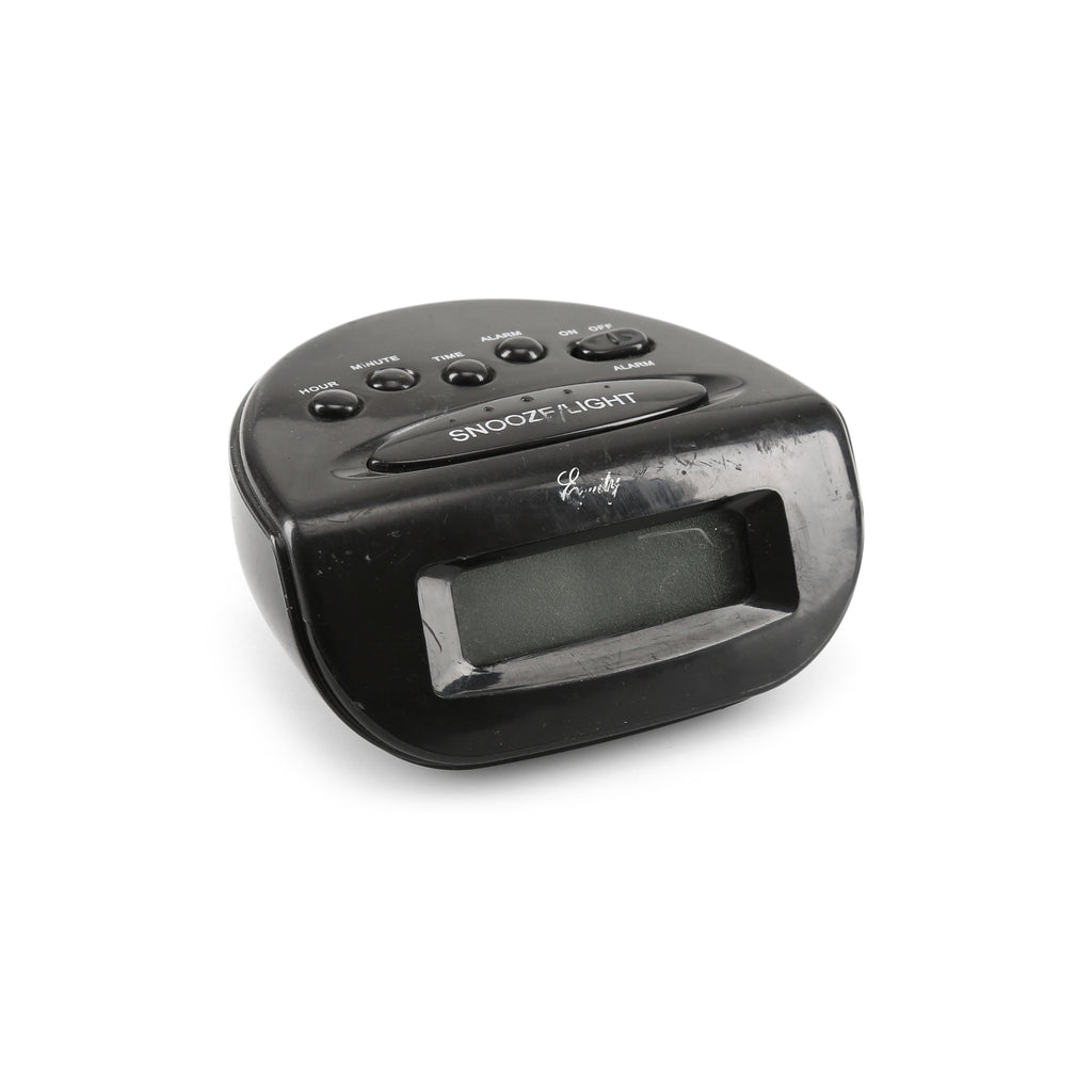 Distressed Black Alarm Clock