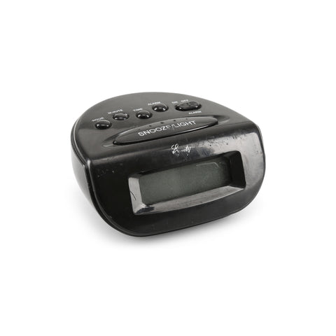 Distressed Black Alarm Clock