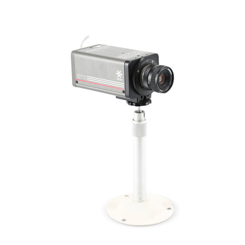 Silver / Grey Security Camera with White Base