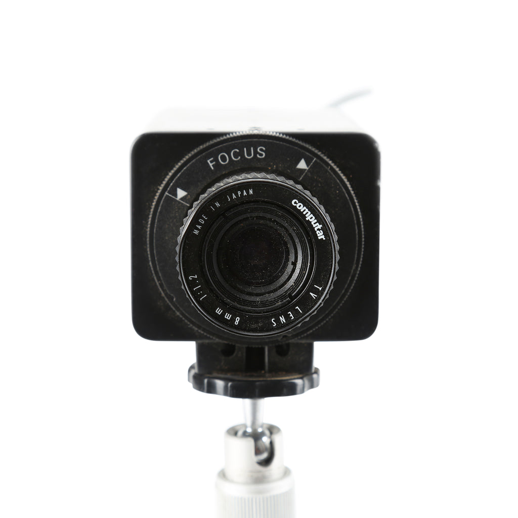 Silver / Grey Security Camera with White Base