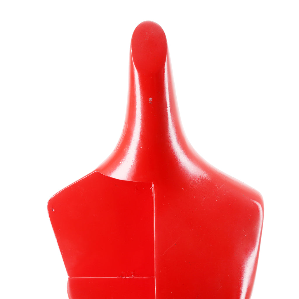 Modern Red Acrylic Jewelry Display Bust