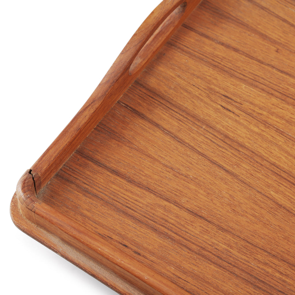 Wood Tray Table With Handles & Stand