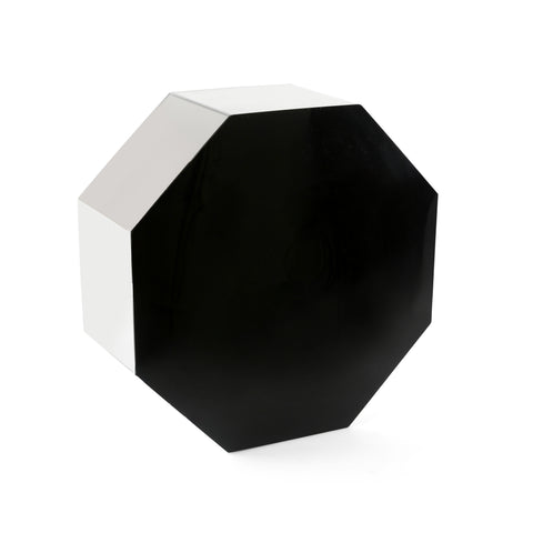 Acrylic Mirrored / Black Hexagon Tray