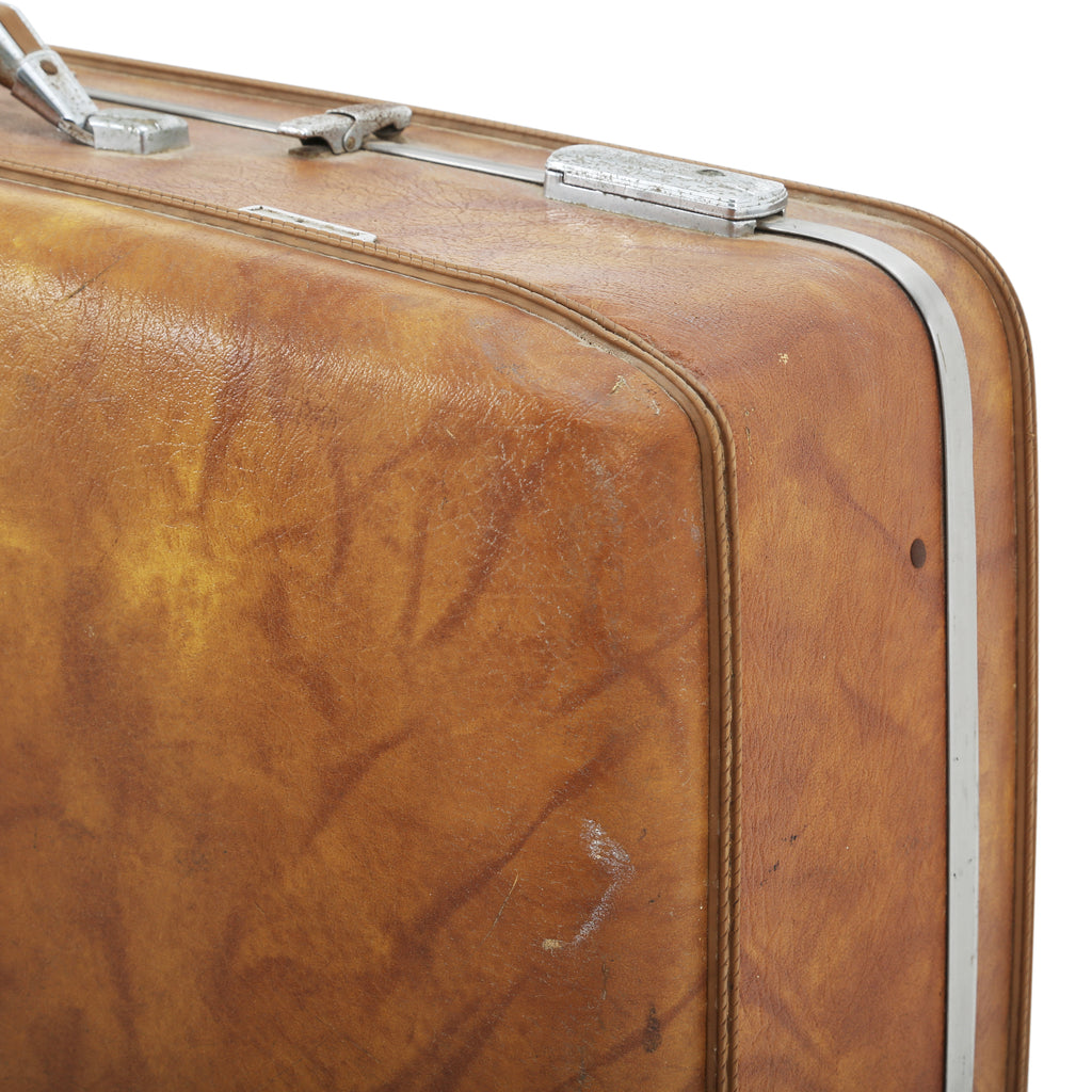 Large Brown / Tan Suitcase