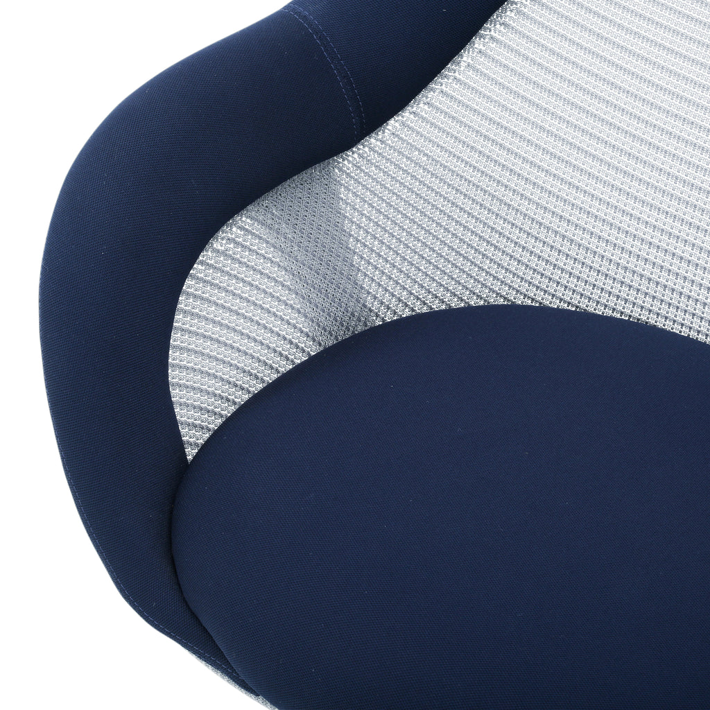 Blue & Grey Mesh Swivel Chair